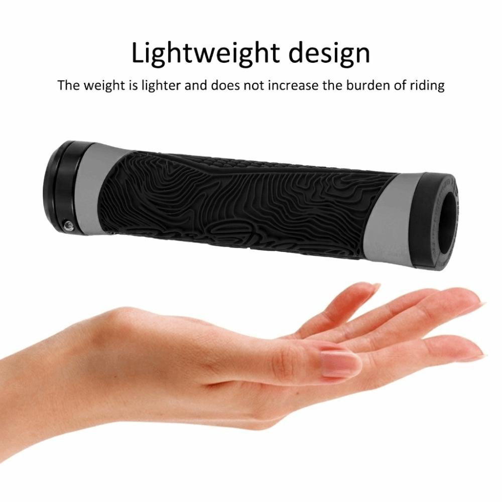 Silicone Mountain Bike Handle Grips Easy Installation Bike Grips Bicycle Handle Grips Road Cycling чёрный