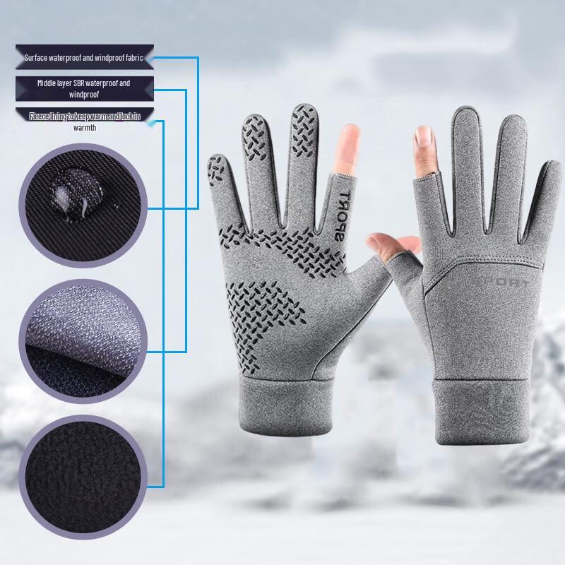 Palm Talk Bear Winter Cycling Gloves
