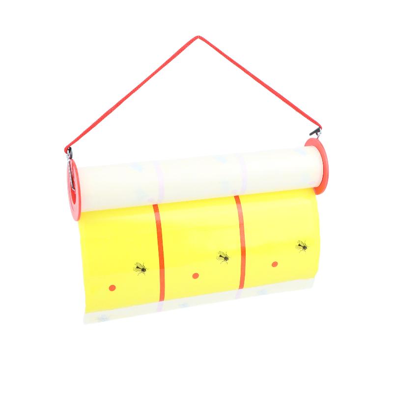 Sticky Fly Trap Roll Strong Adhesive Non-Toxic Hanging Fly Catcher Paper Odor Free for School Canteen Food Shop Pest Control