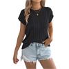 Women's Color Cable Knit Casual Loose Sleeve Sweater Top