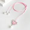 Fashion Thorn Heart Pendant Necklace Sweet Cool Clavicle Chain Lace Up Choker Simple Cord Neck Chain Party Jewelry