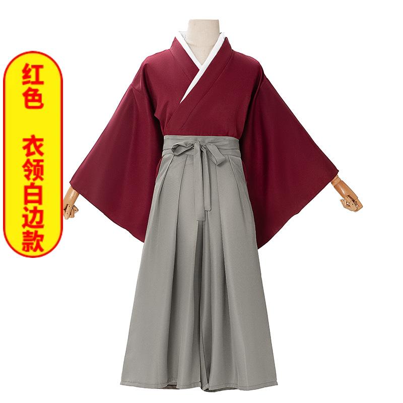 Rurouni Kenshin Himura Kenshin Oblek Červené Kendo Kimono Comic Con Halloween cos Anime Kostým