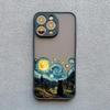 Starry Sky Cat Phone Case for iPhone 16 15 14 Pro Max 13 12 Mini 11 Pro Max XR XS X 8 7 Plus SE 2020 Shockproof Back Cover Funda
