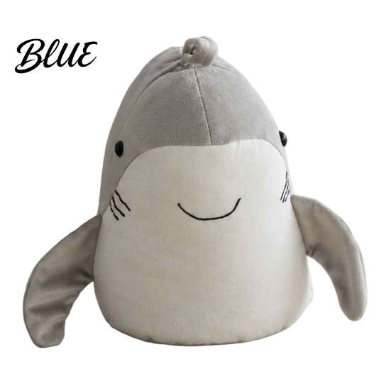Decorative Nursery Stopper Plush Shark Door Stopper  Non-slip Weighted Interior Stop  Anti-collision Home Office Floor Fabric Doorstop