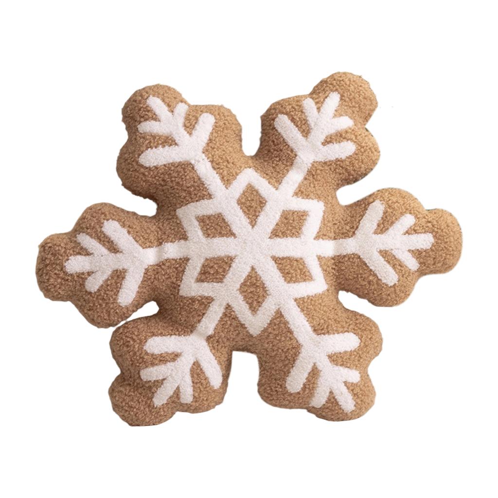 Christmas Snowflake Plush Throw Pillow, Festive Atmosphere Decoration, Party Gift
