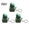 Talos Seagull Frog Sound Button Keychain, Creative Stress Relief Voice Toy with Animal Sounds & LED Light, Rechargeable Squeeze Fidget for Kids Adults