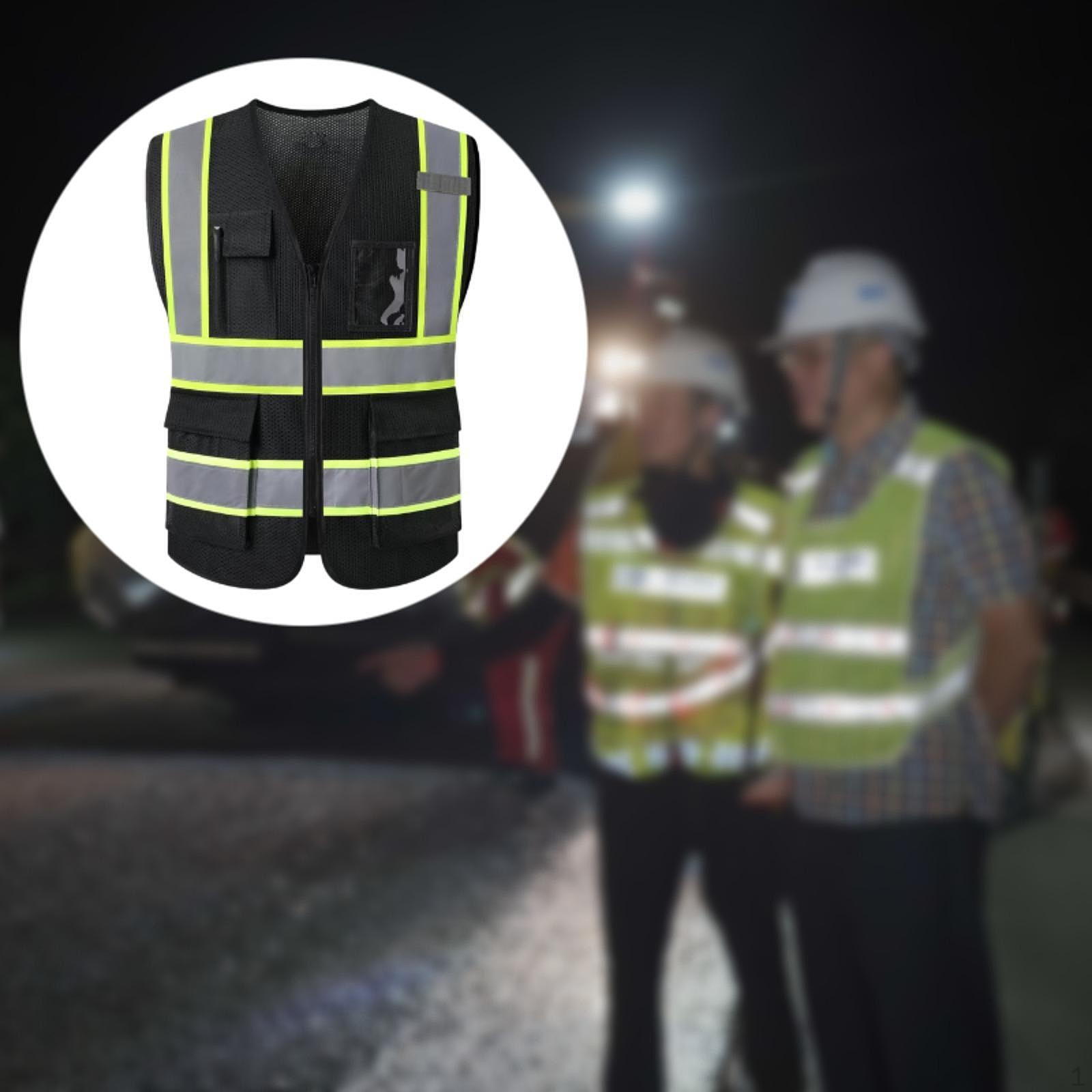 

High Visibility Vest for Construction And Security with Sleeveless Design XXL
