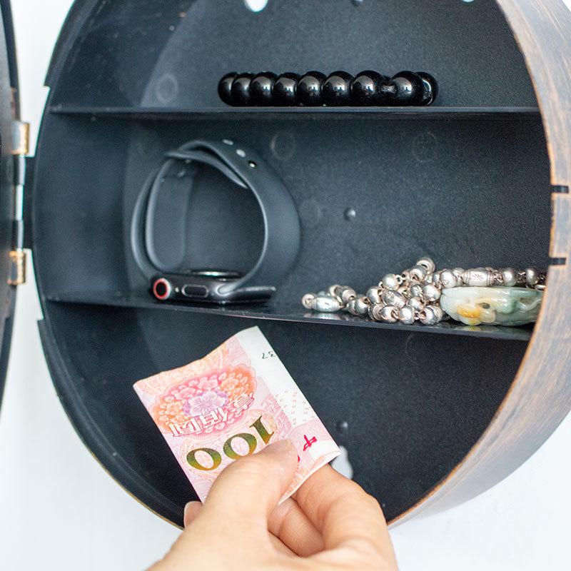 Creative Retro Wall Clock with Hidden Jewelry Storage – Decorative Bestseller for Living Rooms