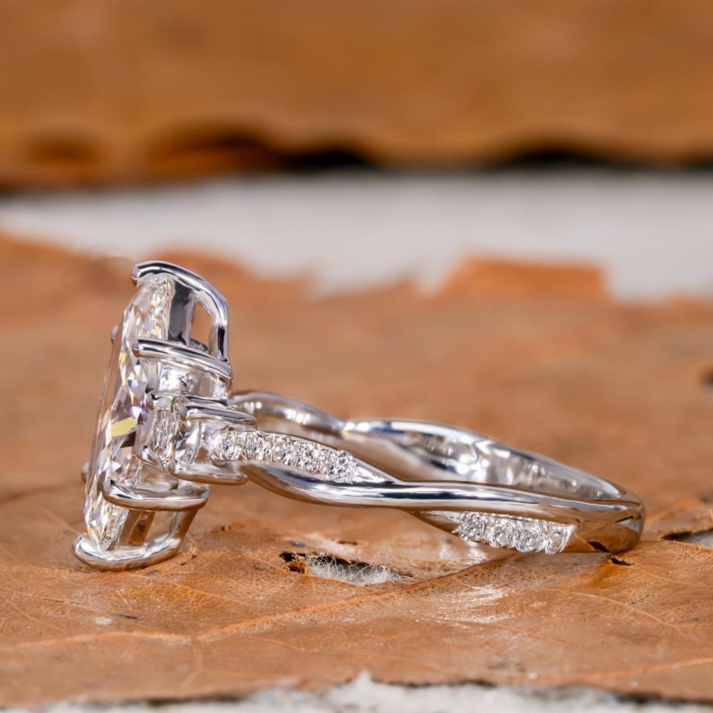 Elegante Marquise Zirkonia Ringen voor Vrouwen Stijlvol Veelzijdig Verlovings Trouwring Sieraden Cadeau