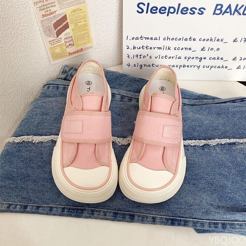 Canvas Shoes for Women's Spring Summer New Styles Niche Mango Toe Thick Sole Simple Comfortable Versatile Women's Shoes