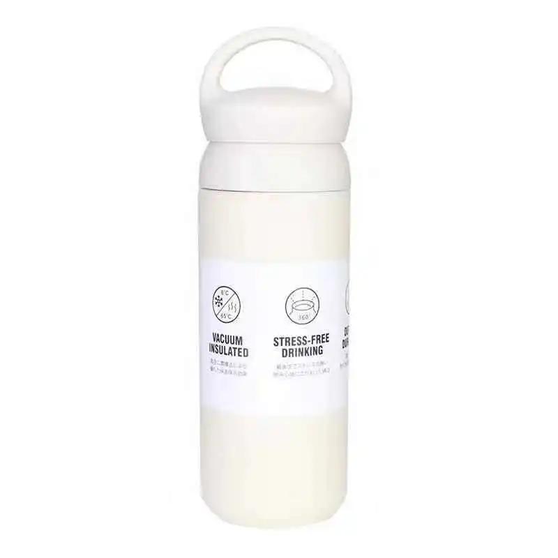 500ml Thermos Cups Coffee Mug Insulated Water Bottle Stainless Steel Thermal Tumbler Vacuum Flask Portable Travel Office Mugs
