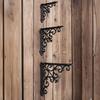 Suport decorativ vintage din fontă pentru raft Suport triunghiular de perete Rezistent la greutate Rezistent la rugină Suport pentru raft flotant Decor casă