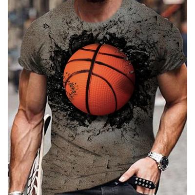 Açık Basketbol Spor T Gömlek Moda erkek Büyük Boy T-shirt Eğlence O-Boyun Kısa Kollu Eşofman Tops