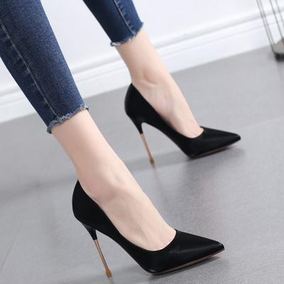 Pointed Toe Stilito Women's Shoes Super High Heel Ladies Pumps Spring and Autumn Chic Elegant Korean Style Young Shoe On Offer
