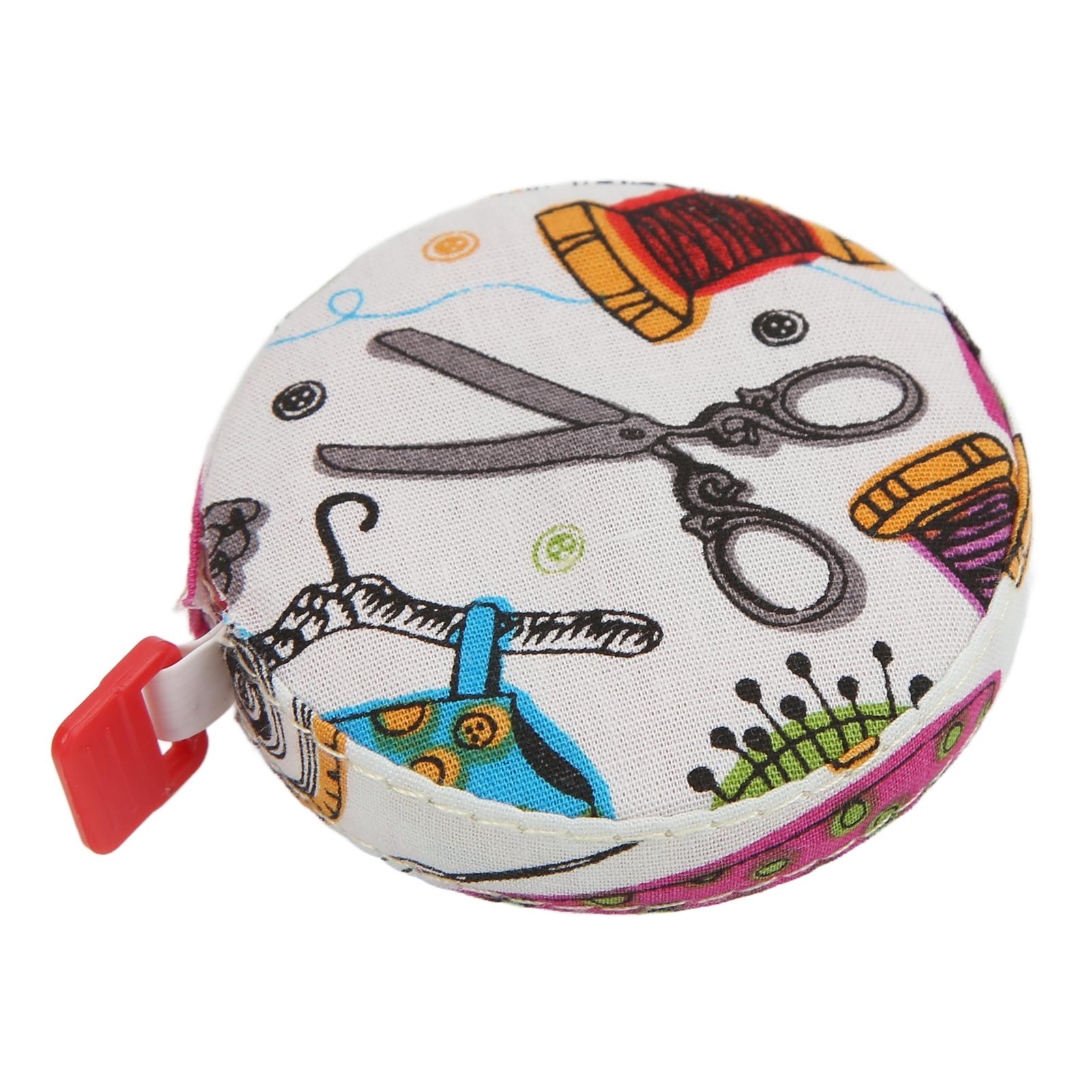 

2 шт. Мягкая измерительная лента Легко читаемая Круглая форма кнопки Портативная измерительная лента для измерения тела