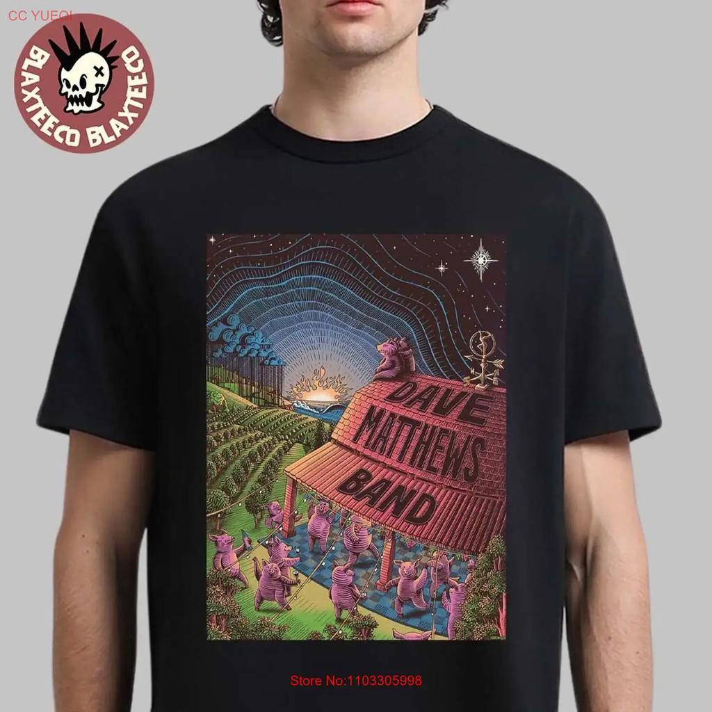 Dave Matthews Band The Pig Song Poster Art Limited Edition T Shirt Vintage Casual Graphic Soft Slightly Stylish Unisex