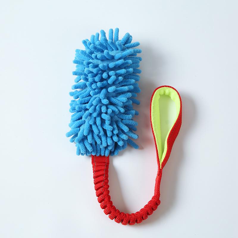 Dog Plush Toy Grinding Teeth Bite-resistant Pet Toy Dog Training Pulling Rope Toy  Colorful Rope Ball Dog Interactive PuzzleToy