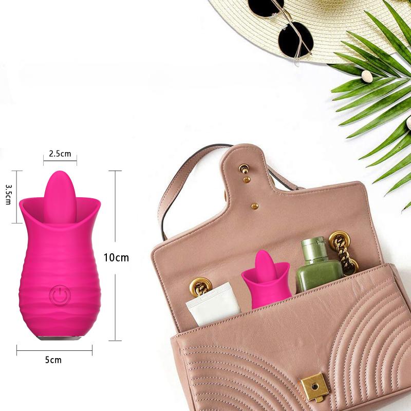 Clitoral Licking Tongue Sex Toy Vibrator Stimulator for Women Vibrating Couples Sex Toys Female Mini Clitoris Nipple Vibrator for Woman Pleasure