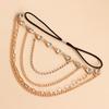 European and American, sexy flash diamond elastic belt thigh chain female, personalized sweet and cool multi-layer chain beach leg decoration