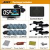 8 Parktronic Parking Sensors Kit Reversing Front and Rear Car Backup Radar Detector Backing Assistance Sound Aler AID