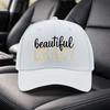 Crazy Letter Sandwich Baseball Cap  Black Adjustable Duckbill Hat  Unisex Fashion Sports Cap for Travel Parties