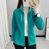 Women Coat Stand Collar Zip-up Polar Fleece Sport Style Long Sleeves Zipperes Pockets Solid Color Thick Plush Jacket