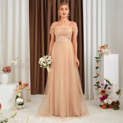 Long Sleeve V-neck Sexy Long Sequined Banquet Wedding Wedding Birthday Evening Dress Bridesmaid Dress Party Dress