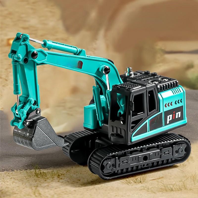 Inertia Bulldozer And Excavator Toy With Alloy Shovel For Kids Construction Play