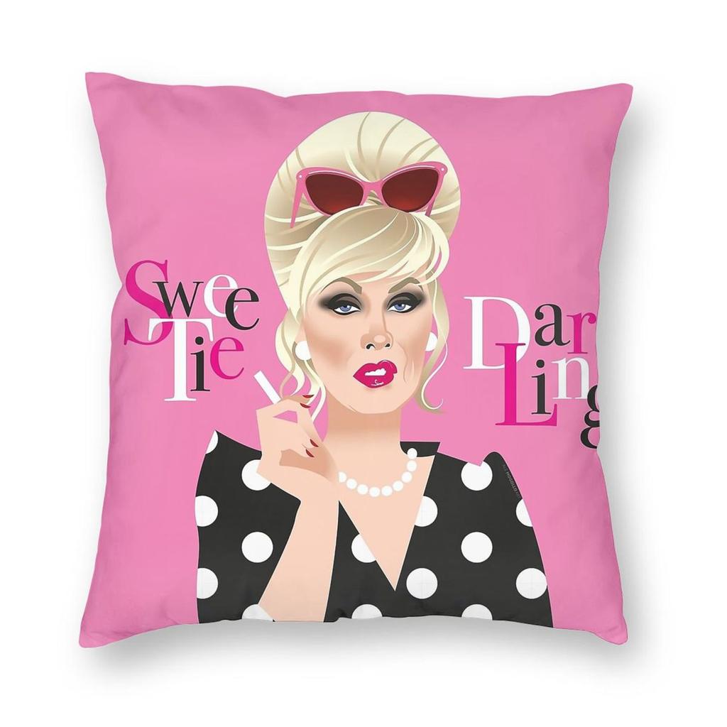 Absolutely Fabulous Patsy Stone Square Pillowcase Polyester Linen Velvet Pattern Zip Decor Pillow Case Sofa Cushion Cover