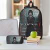 3Pcs Silent Hill F 2025 Backpack Set for Girls Boys Pen Bags Bookbag Sets with Lunch Box For School Students Knapsack