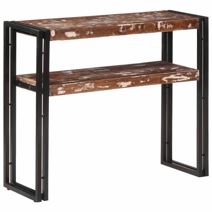VidaXL Table console 90x30x75 cm Bois de récupération massif