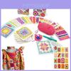 Colorido e Criativo O Conjunto de Cartões Granny Square Apresentando 50 Designs Tricotados Únicos