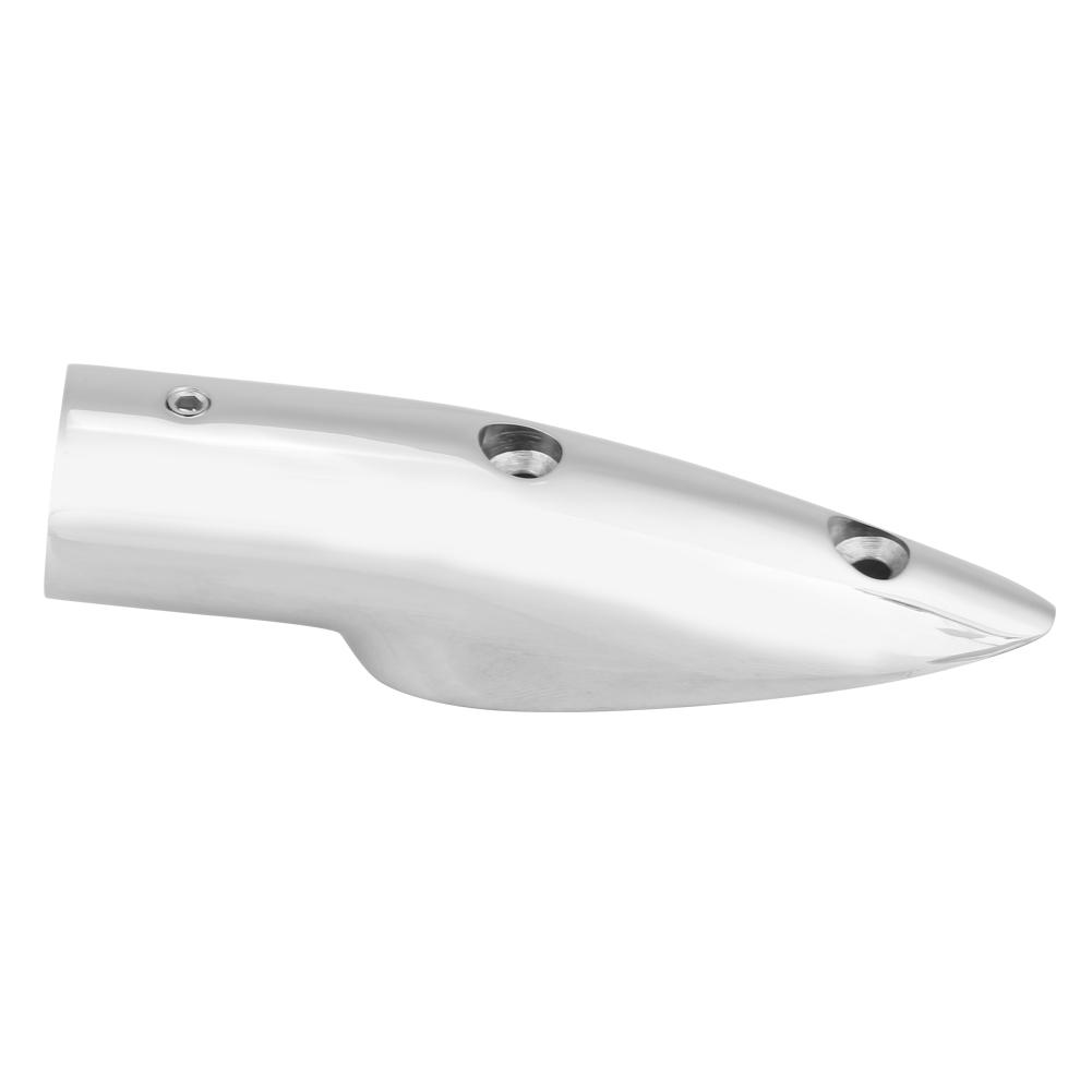 7 8  5 1 2 Degree Stainless Steel Marine Boat Hand Rail End Top Mount Hardware Fitting