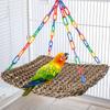 Climbing Pet Hammock Lizard Sunbathing Platform Water Grass Weaving Lizard Toy Birdcage Parrot Hammock