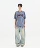 Nontai Pigment Dyed Vintage Band Graphic Tee (Blue)