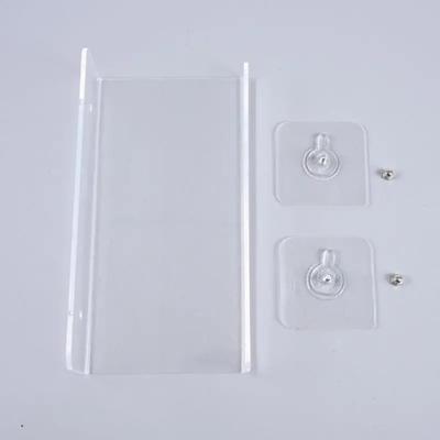 New 20/30/15/10CM Acrylic Display Stand Perforated Thickened Storage Rack Strong Stickers Clear Organization Shelf