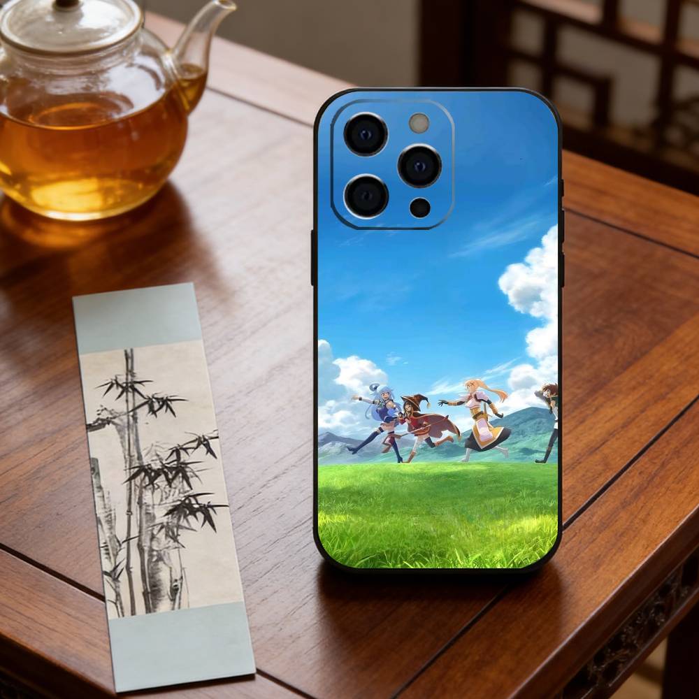 Anime K-Konosuba Phone Case Silicone Soft For IPhone 17 16 15 14 13 12 11 X XR Plus Pro Max Plus iPhone16se4