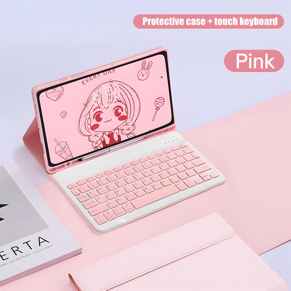 Lenovo Xiaoxin Pad 11 Case with Pen Slot & Bluetooth Keyboard for M11, Spanish.