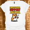 Emotional Support Animal T-Shirt | Cartoon Hamster Graphic Tee