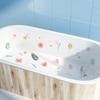 6pcs/Set, Non-Slip Bathtub Stickers, Fresh Floral And Botanical Patterns, Bathroom Stickers, Waterproof Frosted Plastic Tub Decals