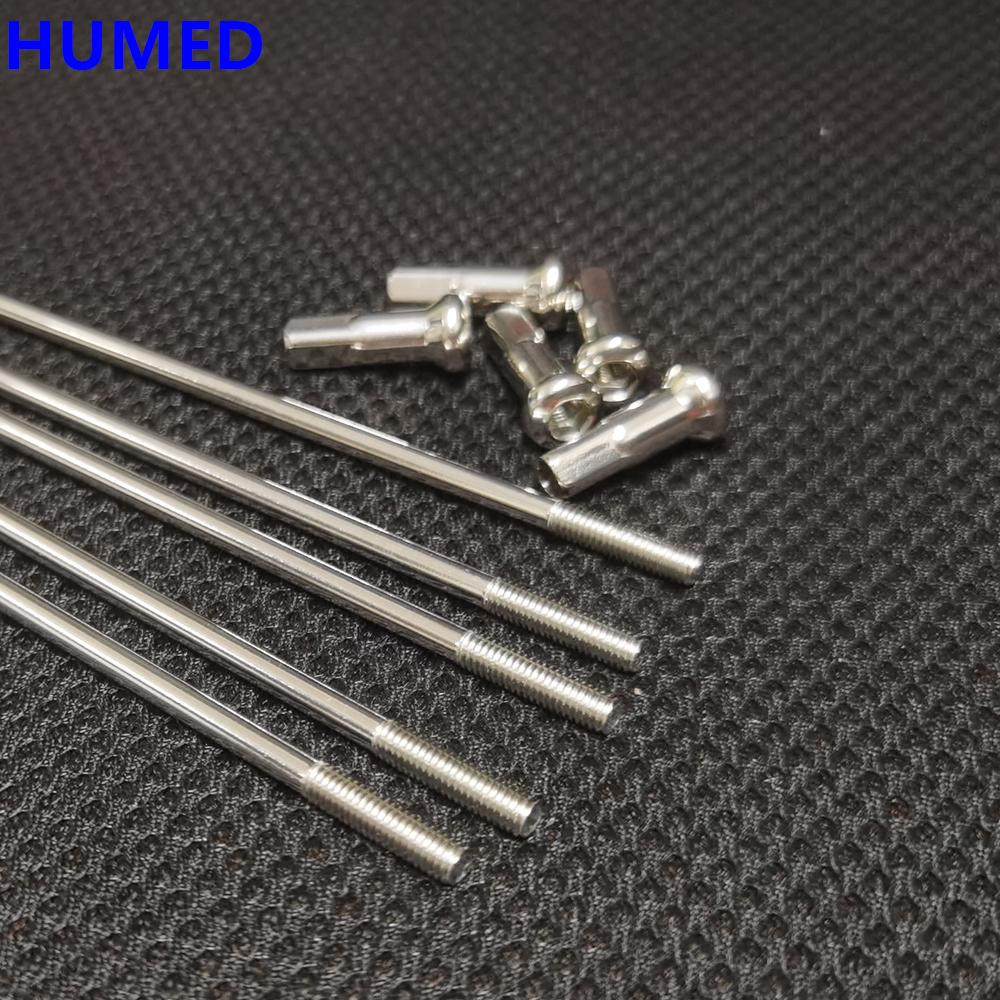 10 peças/lote Raios de Motocicleta Retos Diâmetro 3,5 mm Aço Inoxidável 304 Corpo Redondo Tração Direta Raios de Roda E-Motocross