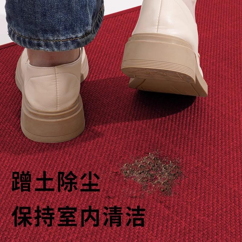 Red Entry Door Mat Home Entrance Non Slip Washable Customizable Rug