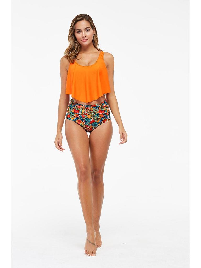 European & American Ruffle High Waist Bikini - Women's Bestseller Swimsuit 2020