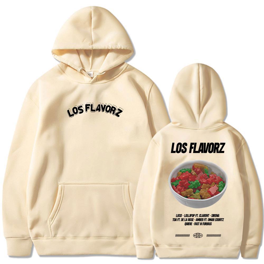 Rapper Dei V LOS FLAVORZ 2025 Album Merch Hoodies Männer Frauen Kleidung Hip Hop Pop Musik Langarm Sweatshirt Übergroßer Pullover