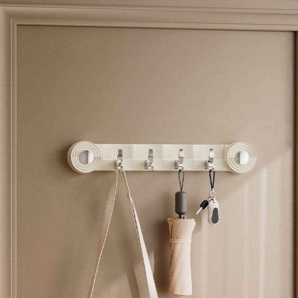 Wall Mounted Sundries Storage Rack Traceless Clothing Hook Stable Suction Cup Row Hook  Shower Room