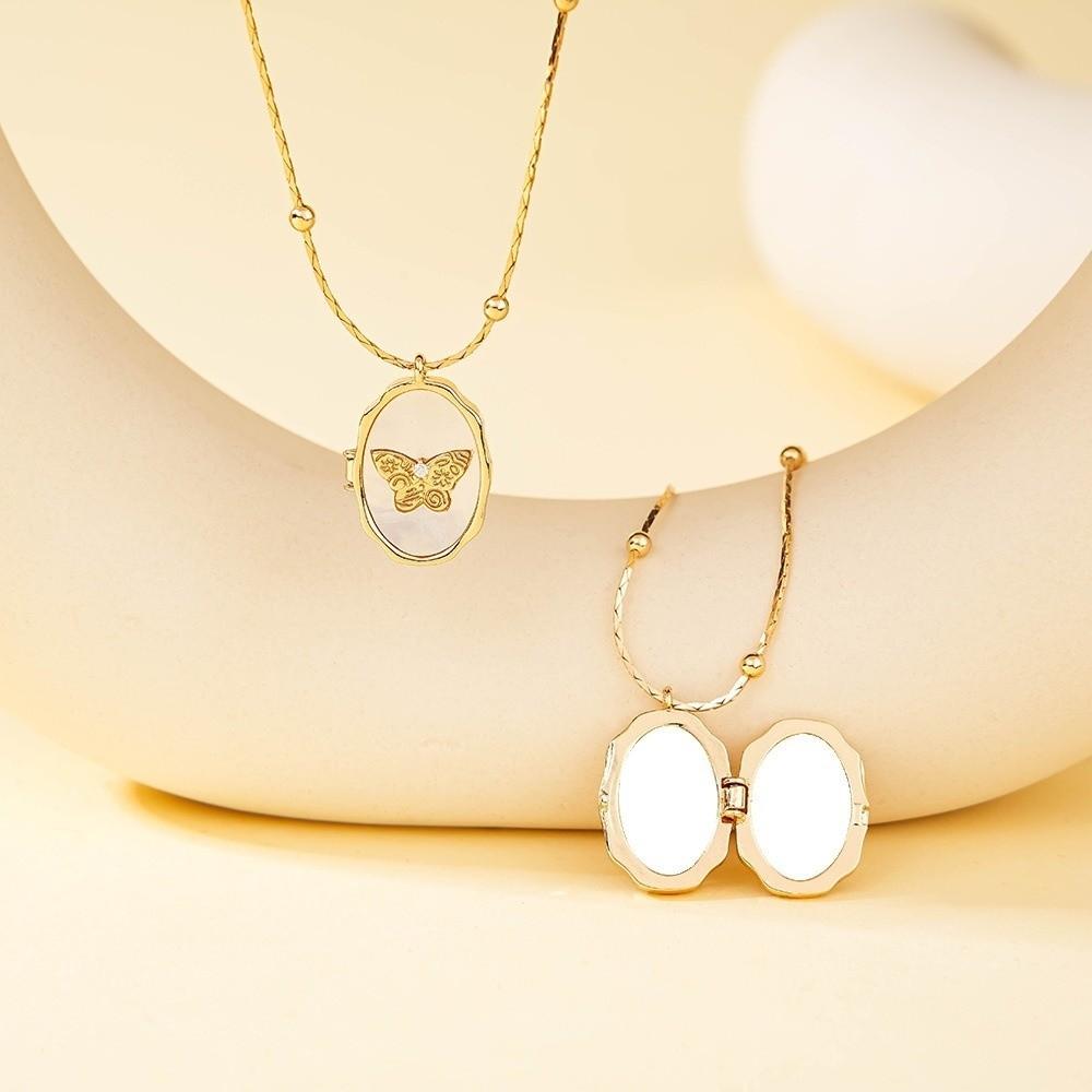 Zircon Photo Box Pendant Star Sun DIY Accessories Personalized Couple Chain Pendant Party Jewelry