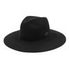 Yunibeosyeolkemiseuteuli Black Metal Wool Long Fedora Bk Wool Fedora