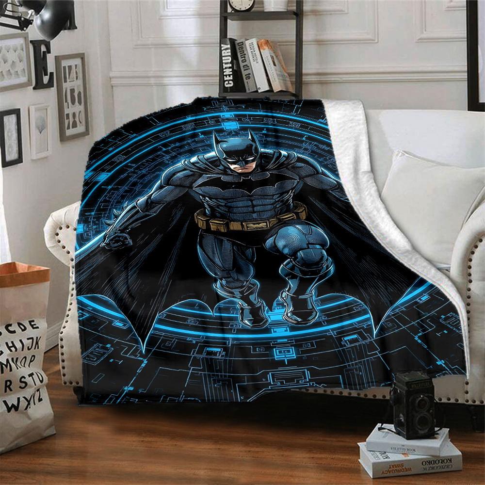 1pc Awesome Batman Flannel Blanket - Soft Warm Throw for Home, Office, TravelL1318