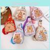 Kids Casual Cartoon Capybara Chest Bag With Breathable Fabric And Storage For Preschoolers