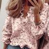 2026 Spring Chiffon Ruffles Women Shirt Plus Size Women Blouses Floral Long Sleeve Loose Female White Shirts Clothing 18246